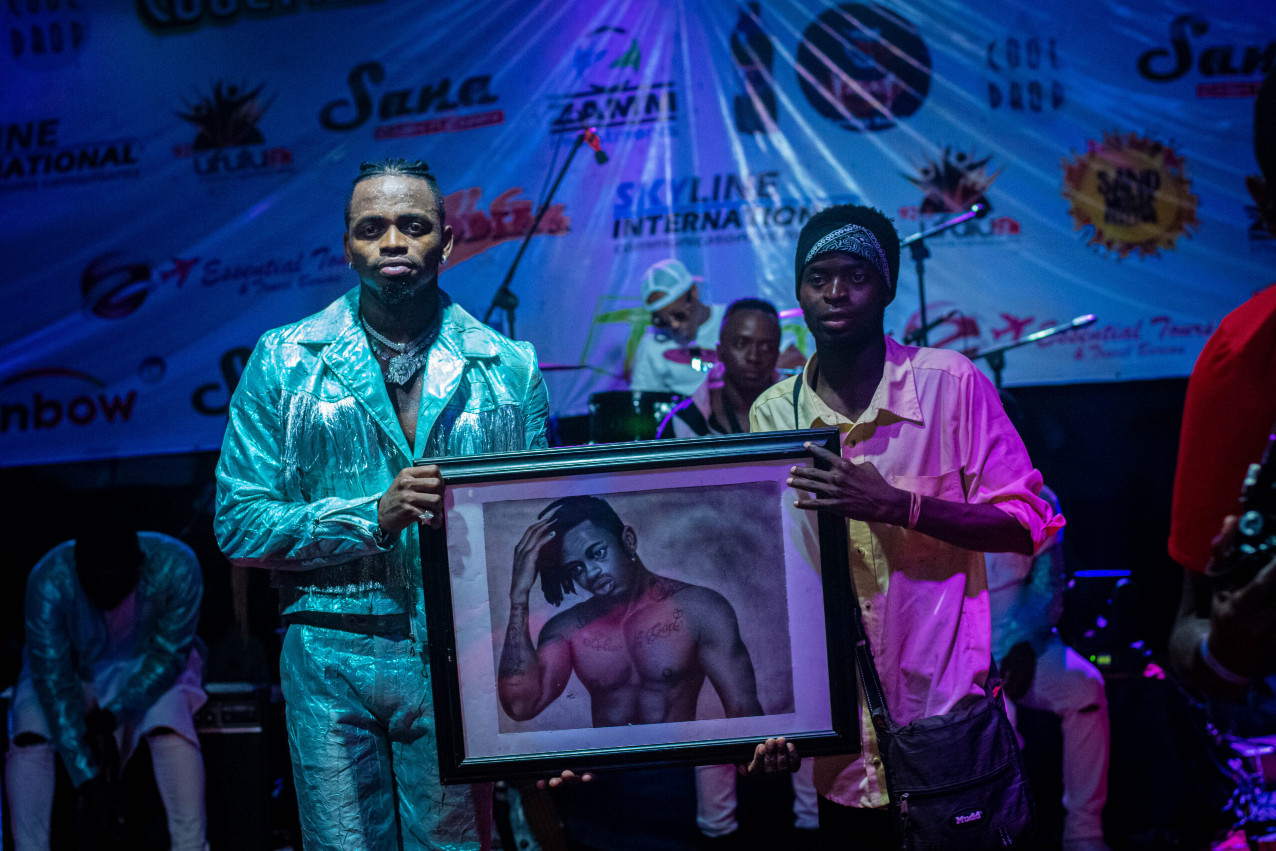 Diamond Platnumz from Tanzania at Sand Music Festival